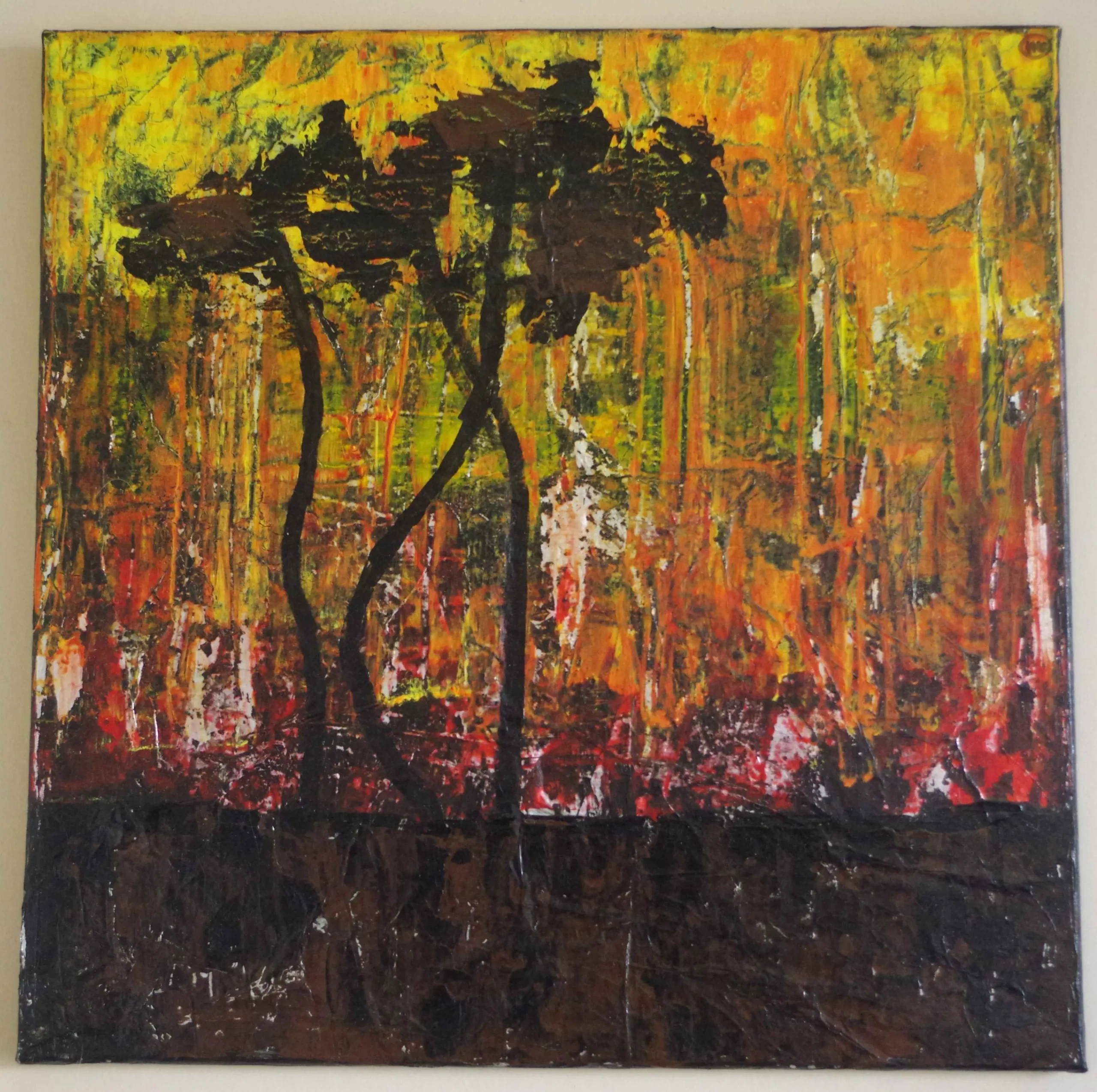 Pin parasol orange _ Marion Moormann